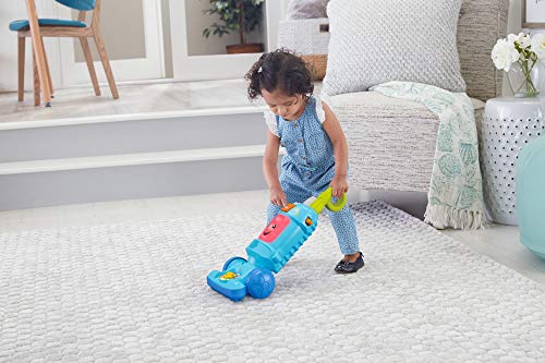 Fisher-Price FNR97 Laugh Light-up Learning Vacuum, juguete de empuje para bebés y niños pequeños