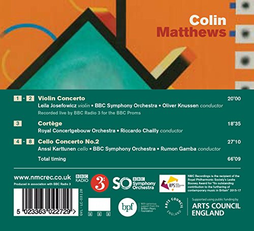 Matthews, Colin / Josefowicz, Leila / Knussen, Oliver - Colin Matthews: Violin Concerto [Audio CD]