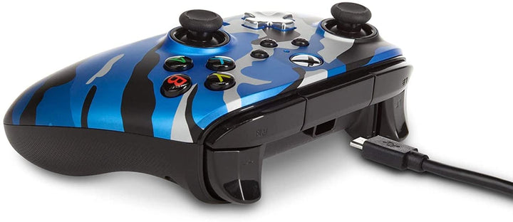 PowerA Enhanced Wired Controller - Xbox Series X|S & Xbox One Edition (Metallic Blue Camo) (1518911-02)