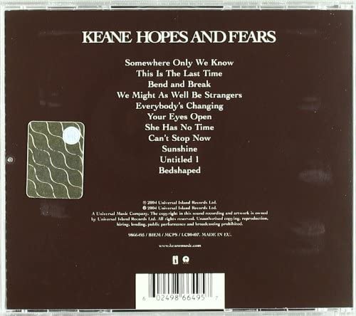 Keane - Hopes And Fears [Audio CD]