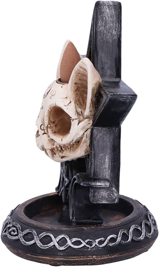 Nemesis Now Familiar Worship Backflow Incense Burner 15.3cm, Black