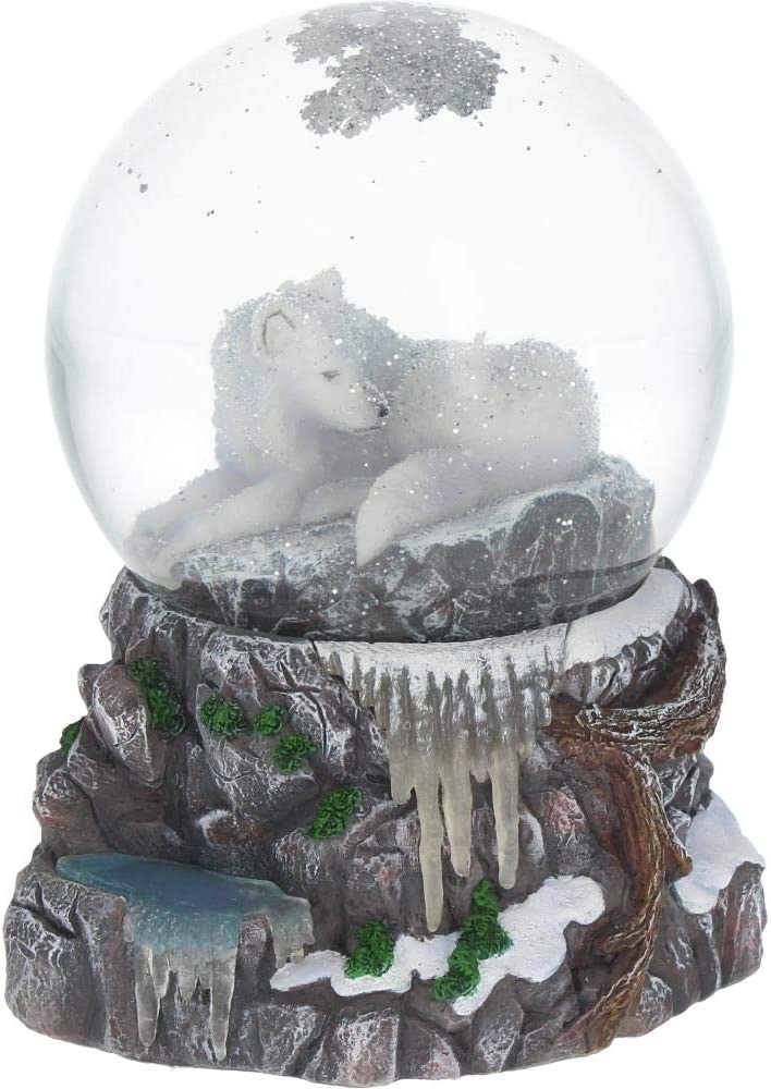 Nemesis Now Guardian of The North Lisa Parker Snowglobe 17.5cm, Grey, 14.5cm