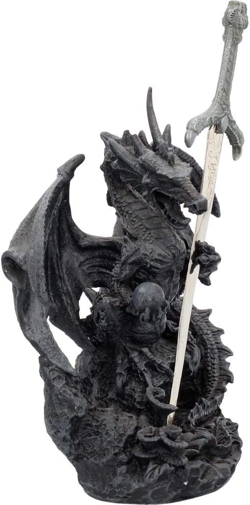 Nemesis Now Oath of The Dragone, 23 cm, Resina, Nero