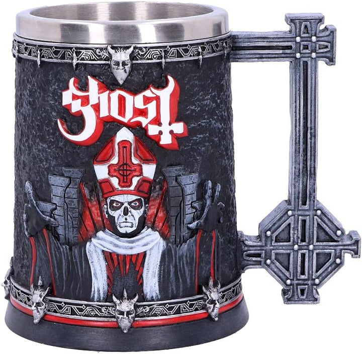 Nemesis Now - Ghost Papa Emeritus III Summons Red Tankard Resin Mug