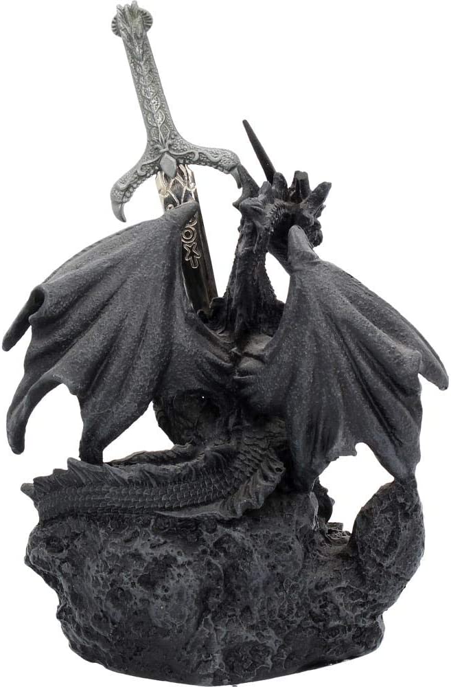 Nemesis Now Oath of The Dragone, 23 cm, Resina, Nero