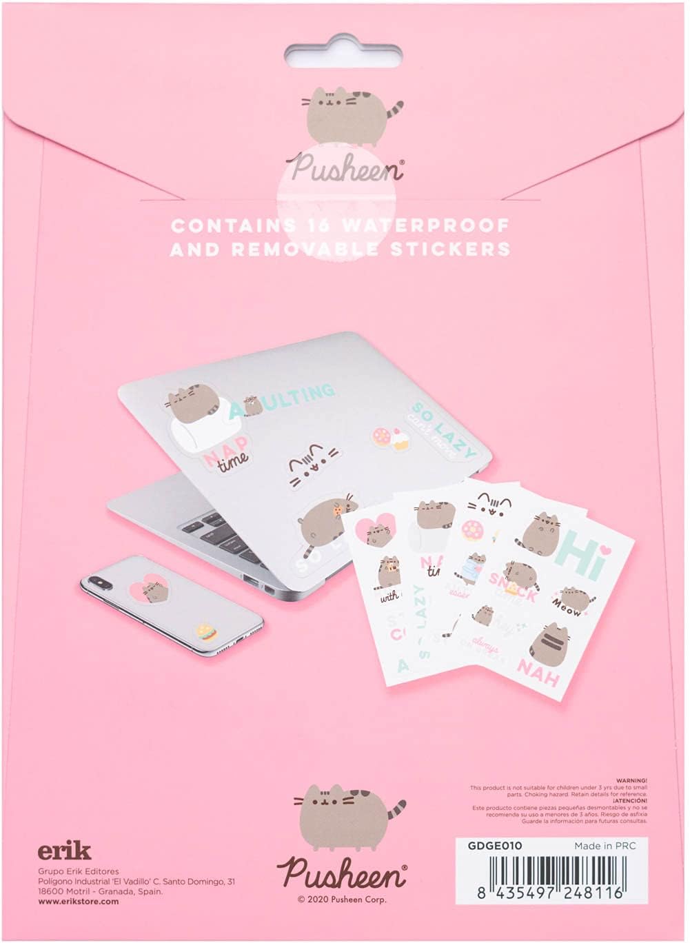 Pusheen Foodie Collection Stickers Gadget Decals - Waterproof and Reusable