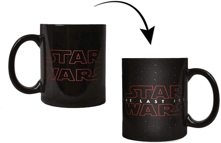 Star Wars The Last Jedi Logo Heat Reveal Mug, Black
