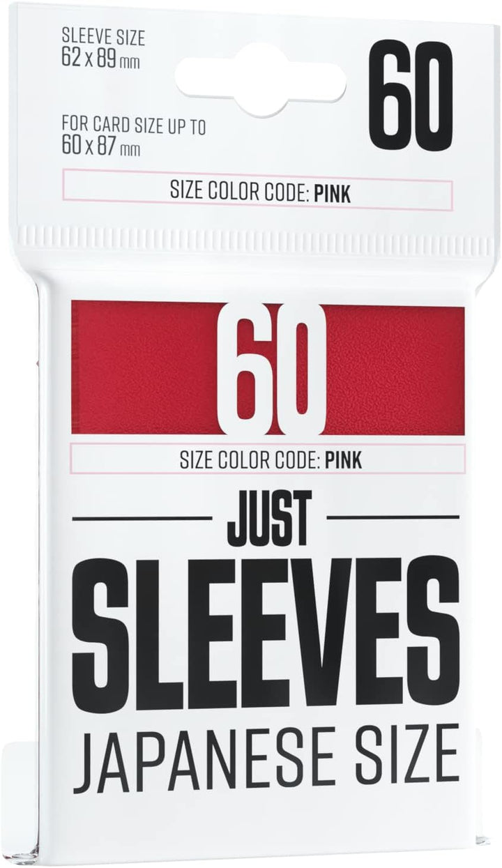 GGX10013 - Just Sleeves - Japanese Size, Red (60 Sleeves)