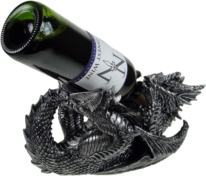 Nemesis Now Guzzlers Dragon Weinflaschenhalter 32 cm Schwarz