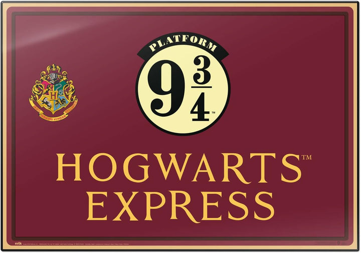 Official Harry Potter Platform Desk Mat - Desk Decor - 13.5 x 19.5 inches | Desk Protector Mat