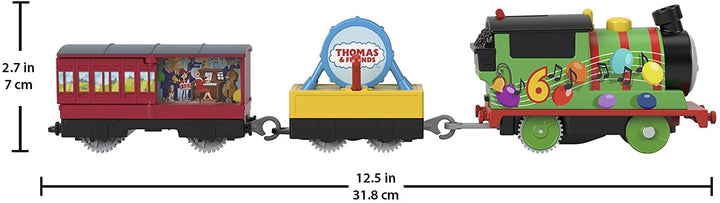 Fisher-Price Thomas &amp; Friends Party Train Percy motorisierter, batteriebetriebener Spielzeugzug