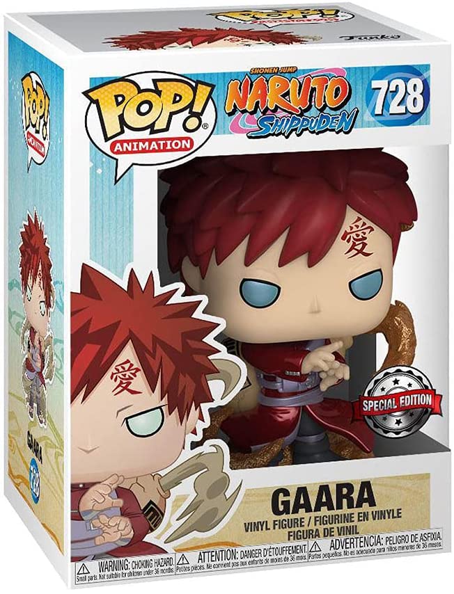 Shomen Jump Naruto Shippuden Gaara Exclu Funko 48839 Pop! Vinyl #728