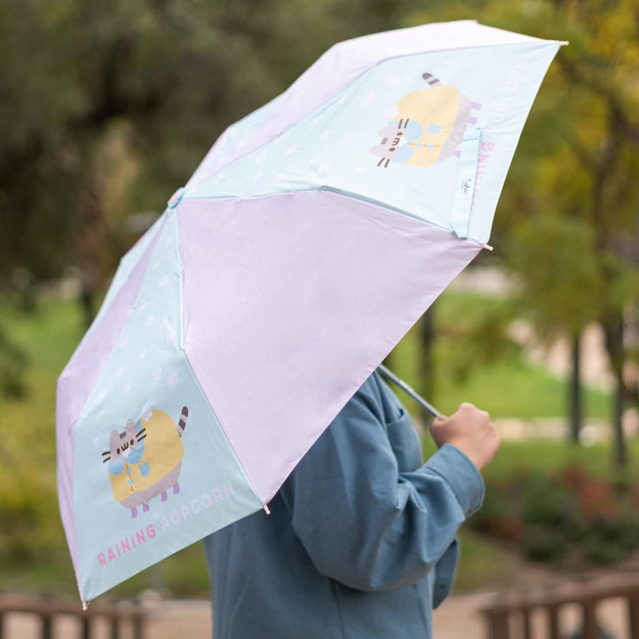 Erik Official Pusheen Umbrella | Lightweight, Compact & Foldable Umbrella With Cover