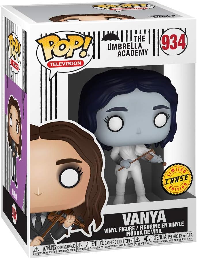 Funko 44516 POP TV: Umbrella Academy-Vanya Hargreeves w/CHASE (Styles may vary) Collectible Figure, Multicolour