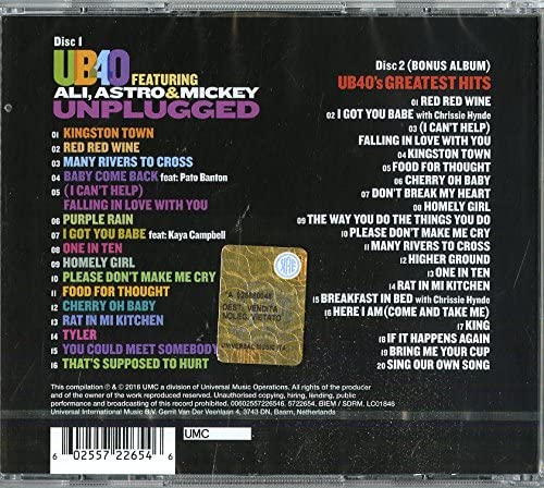 UB40 - Unplugged - [Audio CD]