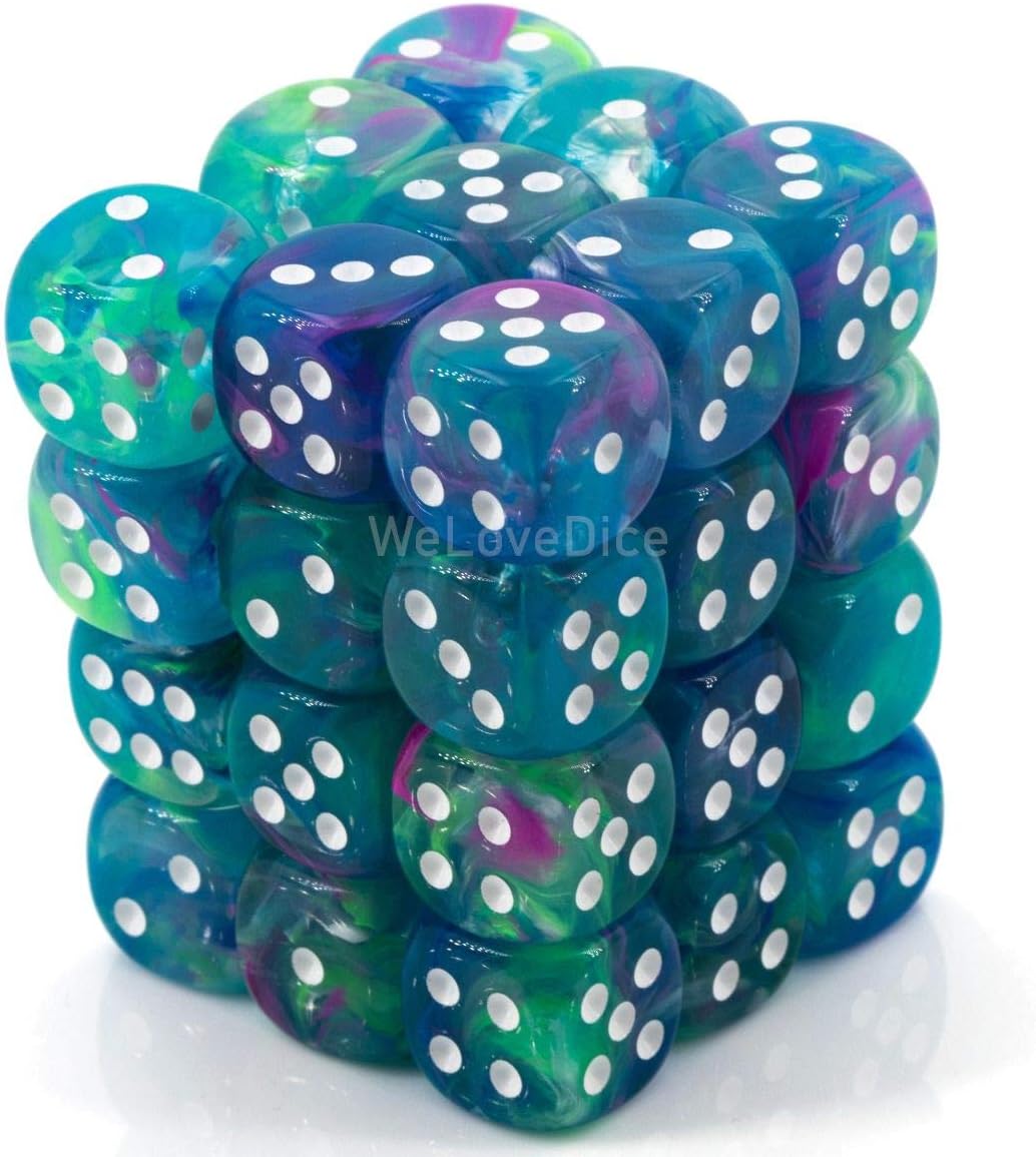 Chessex Festive Waterlily D6 12mm Dice Set [CHX27946]