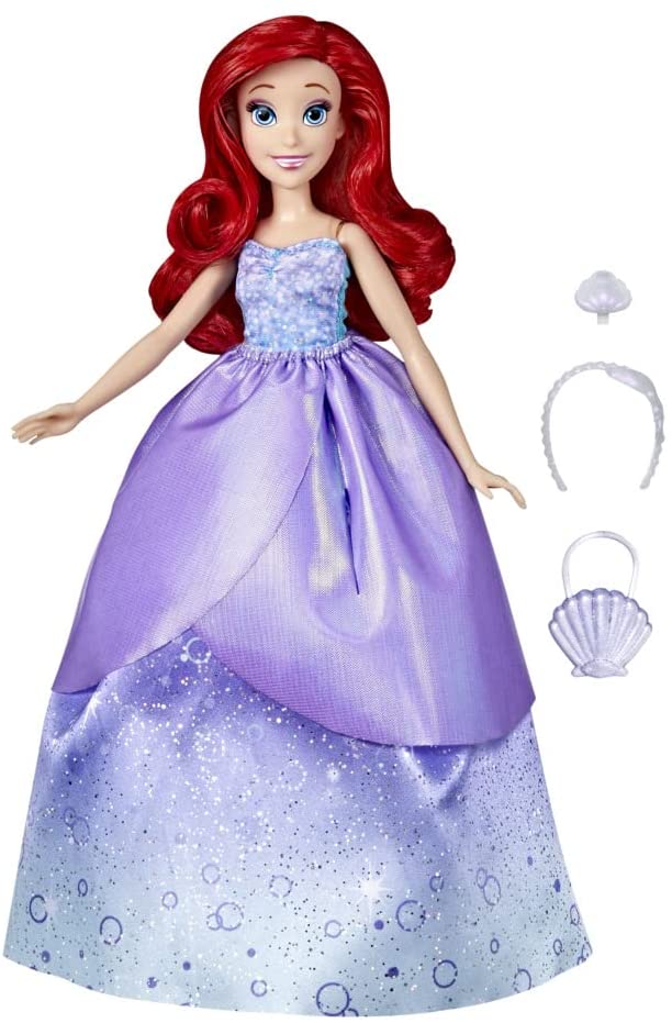 Hasbro Disney Princess F4624 Disney Princesses Life Doll Model Ariel, 10 Outfit