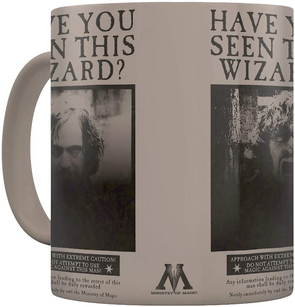 Harry Potter Heat Changing Mug Sirius Black Wanted Poster 11oz in Presentation Box - Official Merchandise