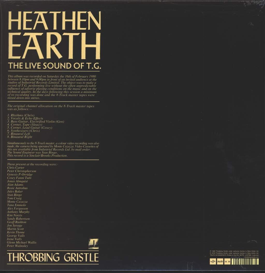 Throbbing Gristle - Heathen Earth [Vinyl]