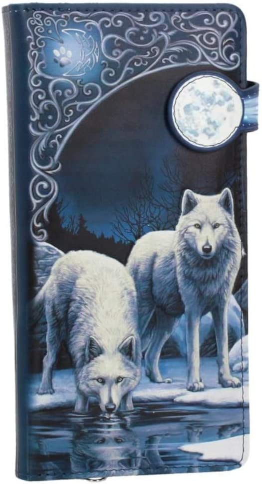 Nemesis Now Warriors of Winter Lisa Parker Embossed Purse 19cm Blue, PU, 18.5cm