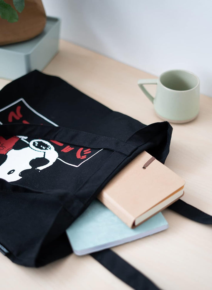 Grupo Erik, L,MARE0135 Official Snoopy Tote Bag: Joe Cool - Cotton Shopping Bag