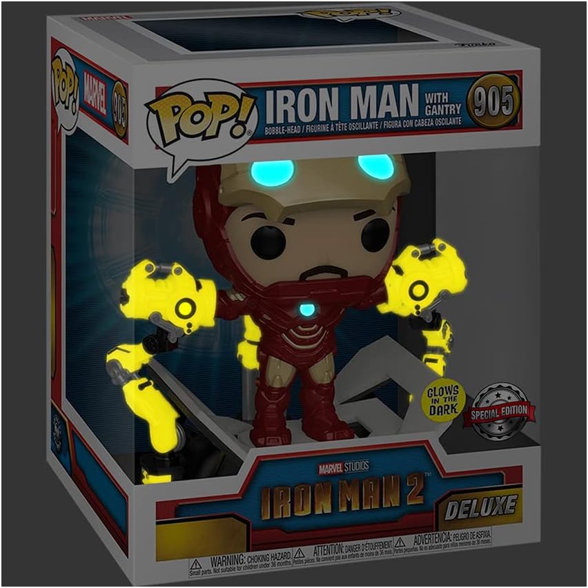 Marvel Studios Iron Man 2 Iron Man With GANTRY Exclusive Funko 56772 Pop! Vinyl #905