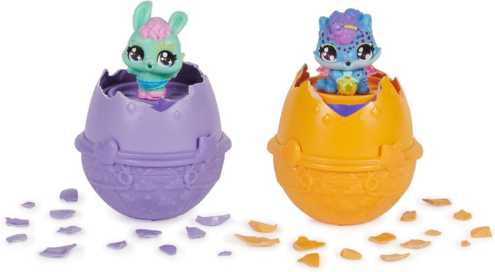 HATCHIMALS Alive, Hatch N' Stroll Spielset mit Kinderwagenspielzeug und 2 Minifiguren