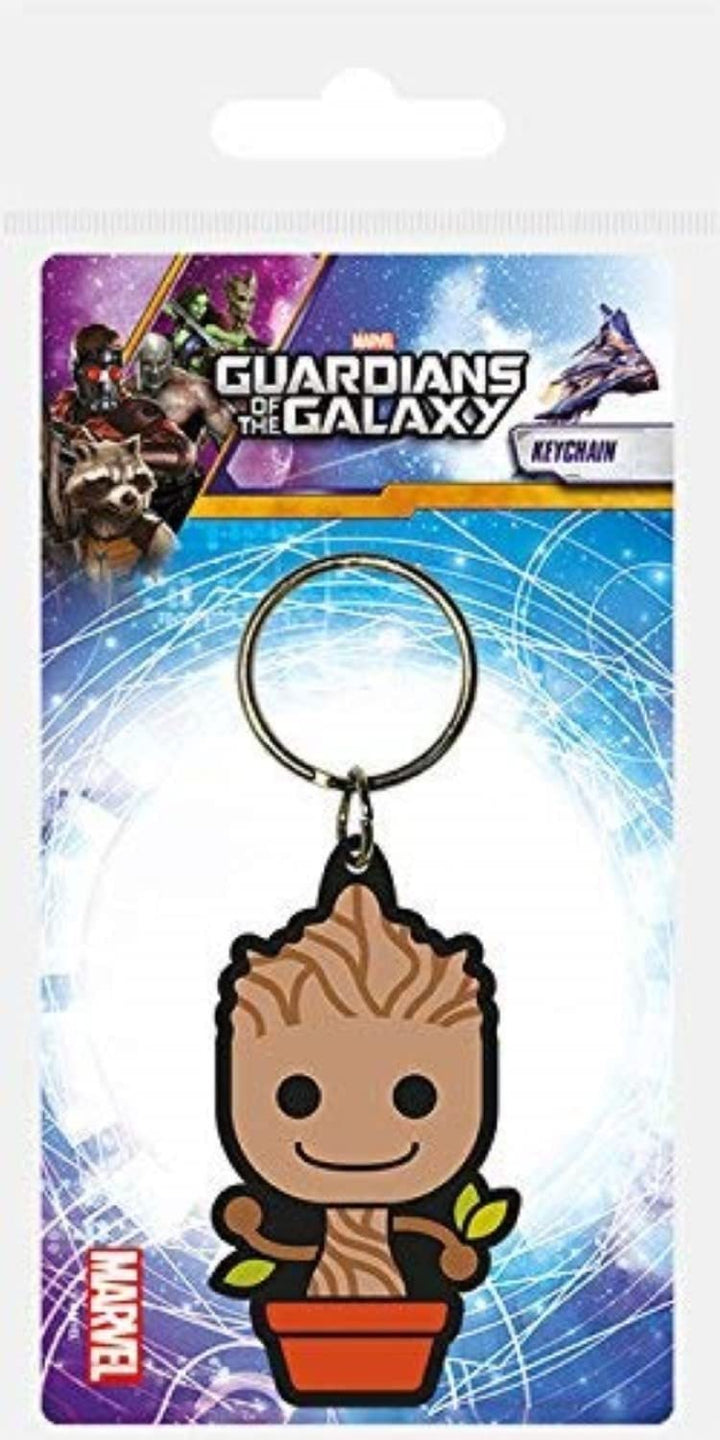 Disney RK38391C Guardians of The Galaxy-Baby Groot Rubber Keychain, Metal, Multi