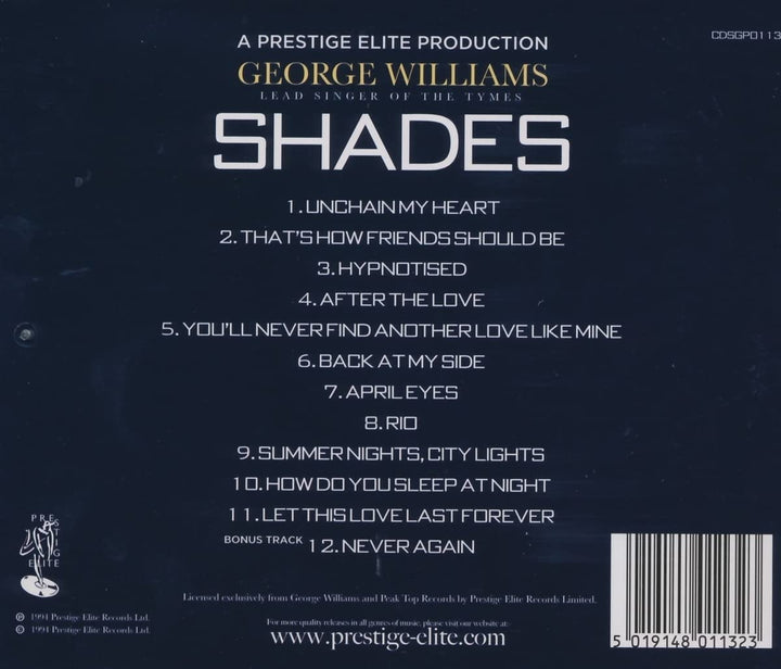 George Williams - Shades [Audio CD]