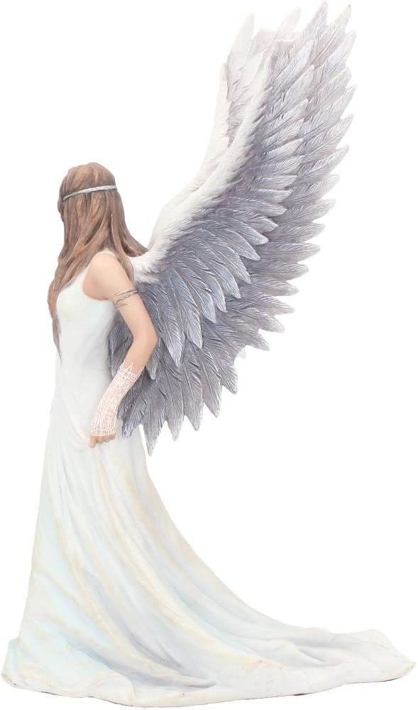 Nemesis Now Spirit Guide Anne Stokes Angel Figurine, White, 24cm, Resin