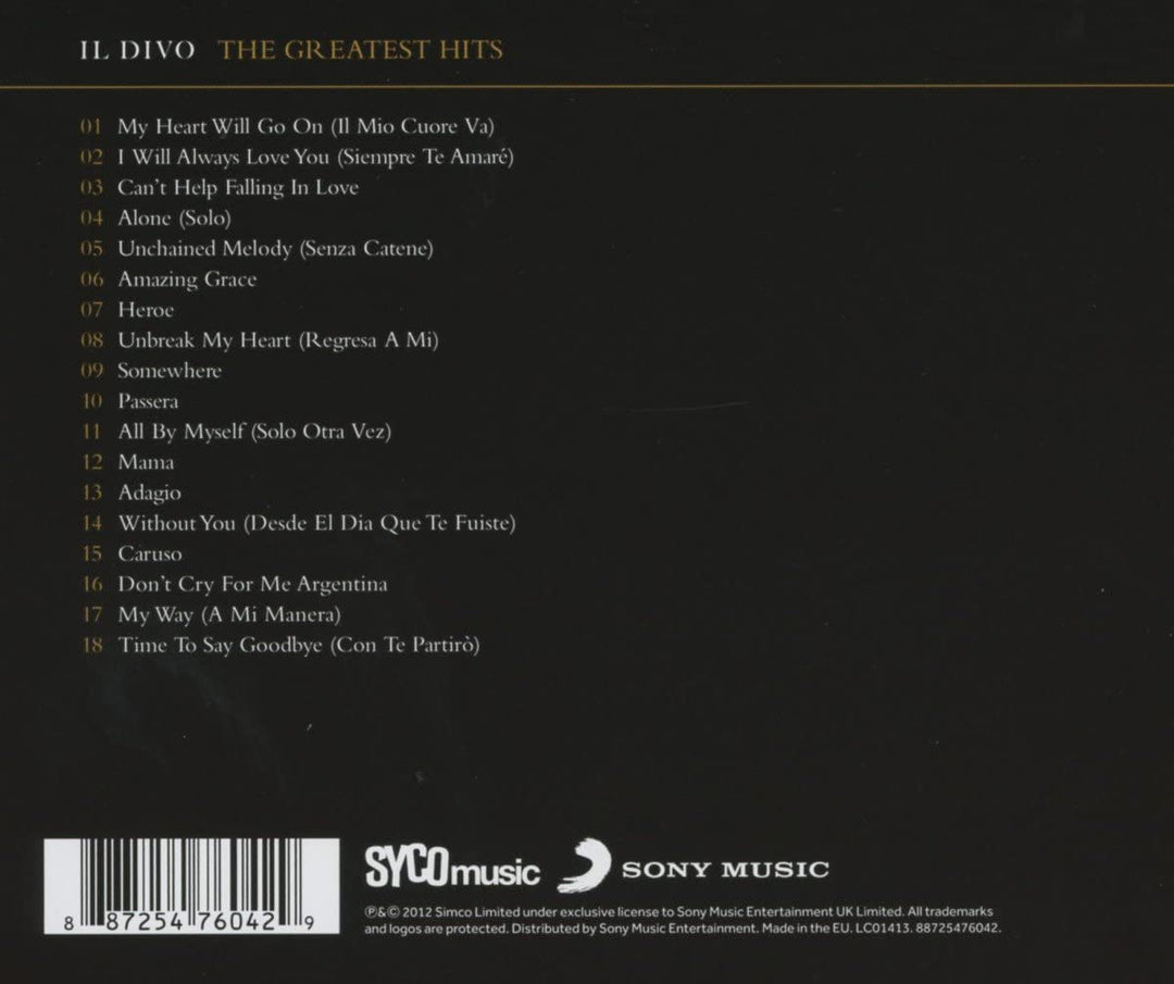 Il Divo - The Greatest Hits