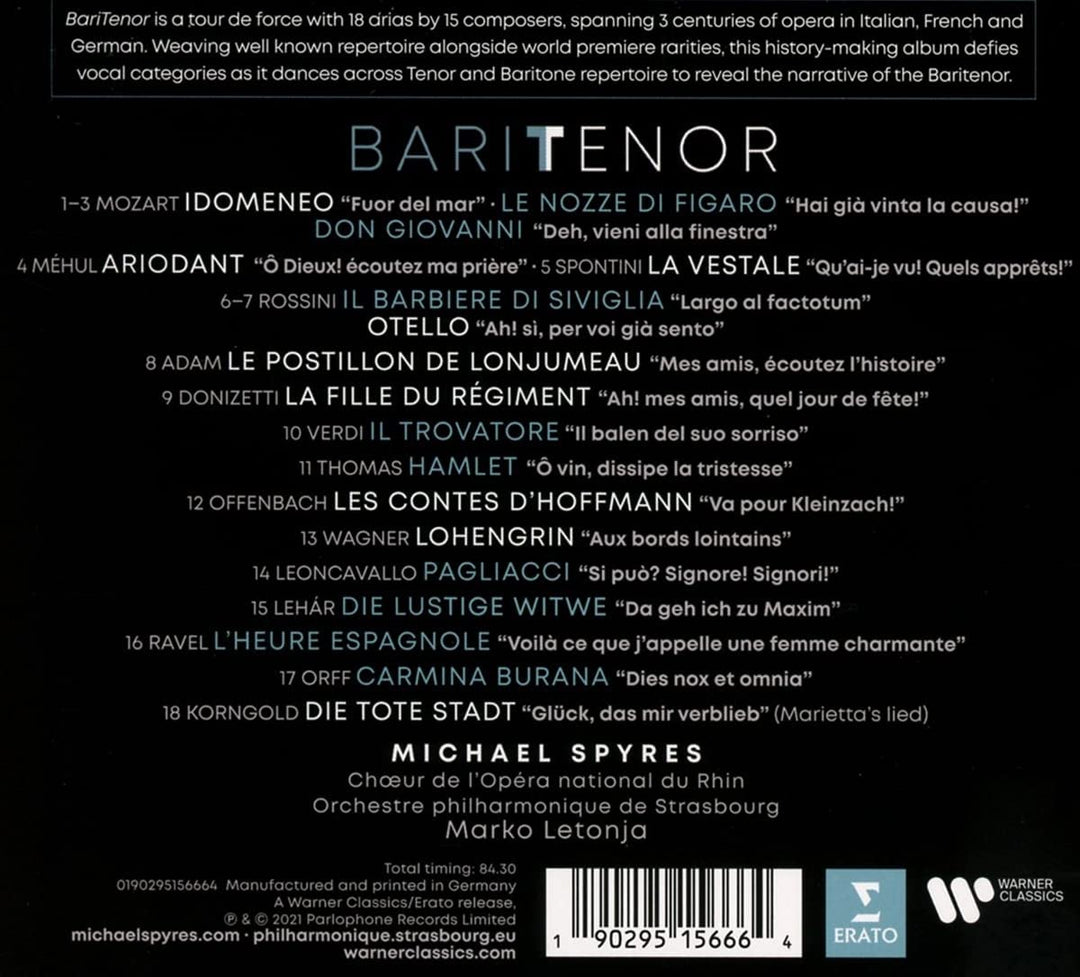 Michael Spyres – Baritenor [Audio CD]