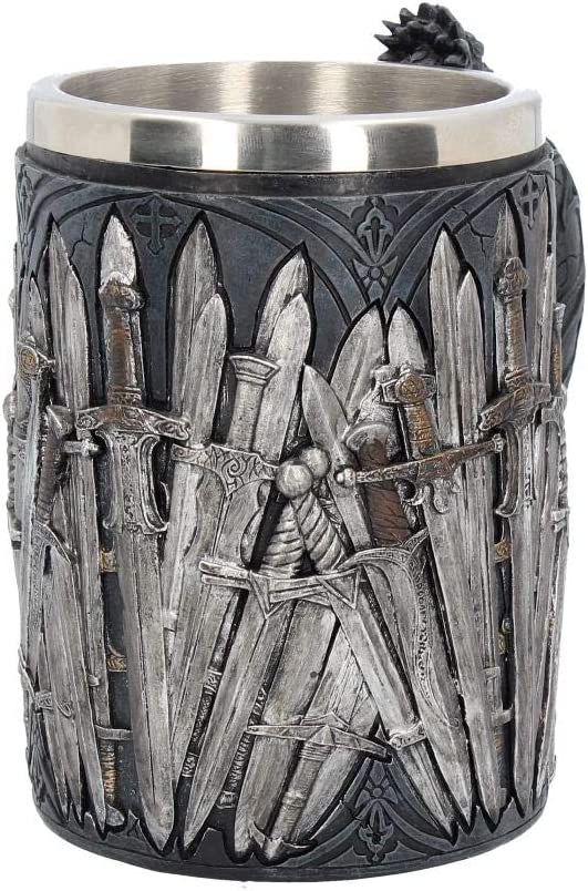 Nemesis Now Sword Tankard Mug 14cm Silver