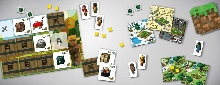 Ravensburger Minecraft Builders & Biomes Farmer's Market Expansion Pack - Strategy Board Game for Kids Age 10 Years Up