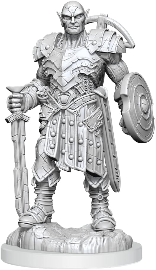 Wizkids D&D Nolzurs Marvelous Earth Genasi Fighter Unpainted Miniatures