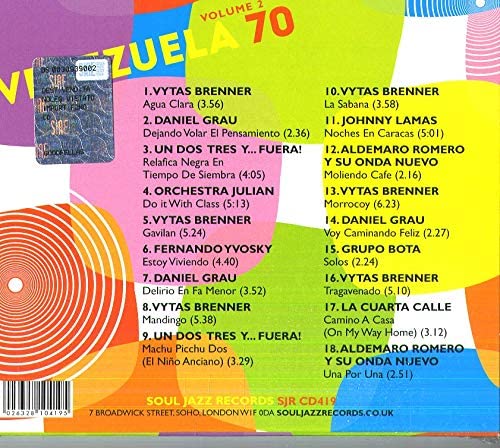 Venezuela 70 Vol.2 - Cosmic Visions Of A Latin American Earth: Venezuelan Experimental Rock In The 1970s and Beyond [Audio CD]