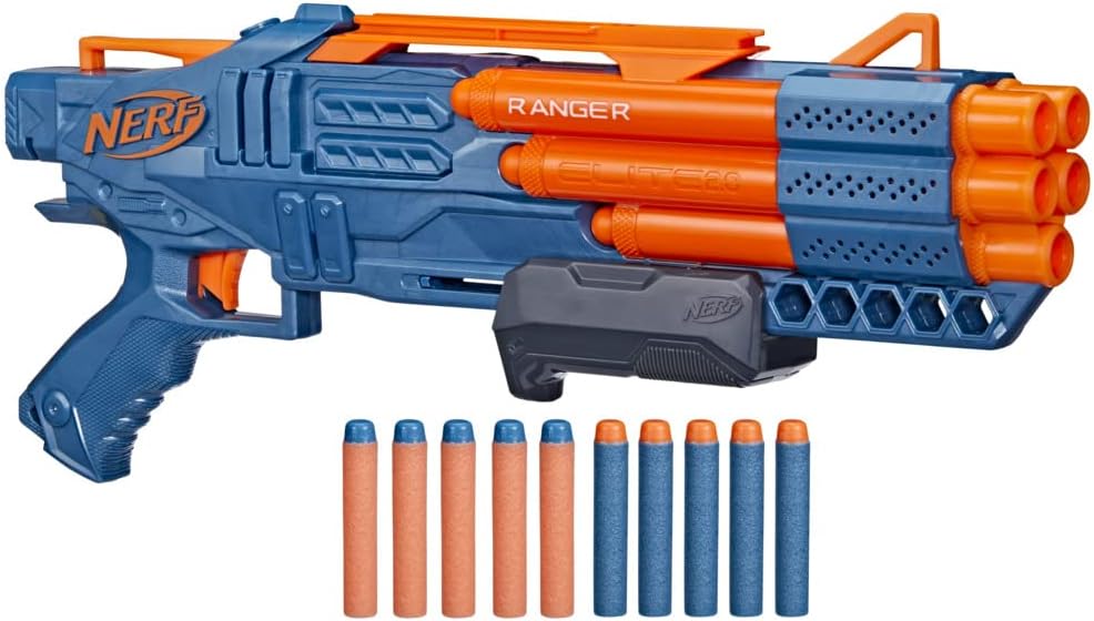 Nerf Elite 2.0 Ranger PD-5 Blaster, 5 Läufe, 10 Nerf Elite Darts, einfach