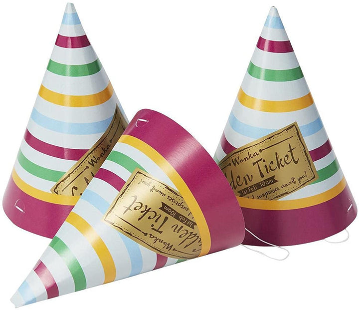 Smiffys Officially Licensed Roald Dahl Tableware Party Hats x8