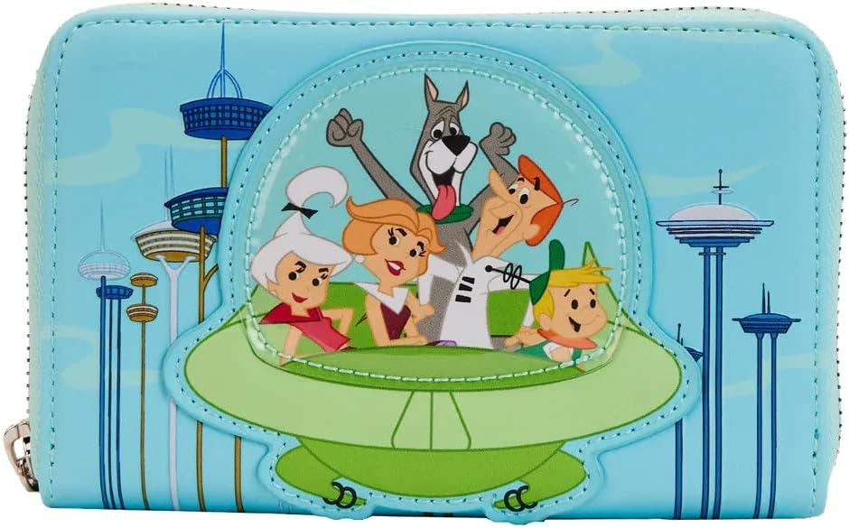 Loungefly Warner Bros The Jetsons Spaceship Wallet, Blue, One Size