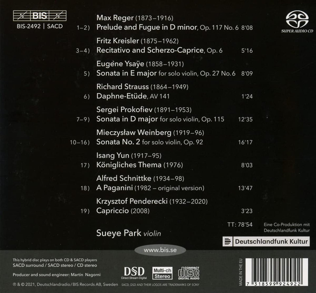 Journey Through A Century [Sueye Park] [Bis: BIS2492] [Audio CD]