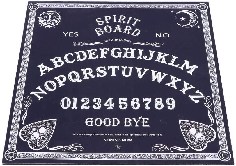 Nemesis Now Black and White Spirit Board with Planchette, MDF/Polyester