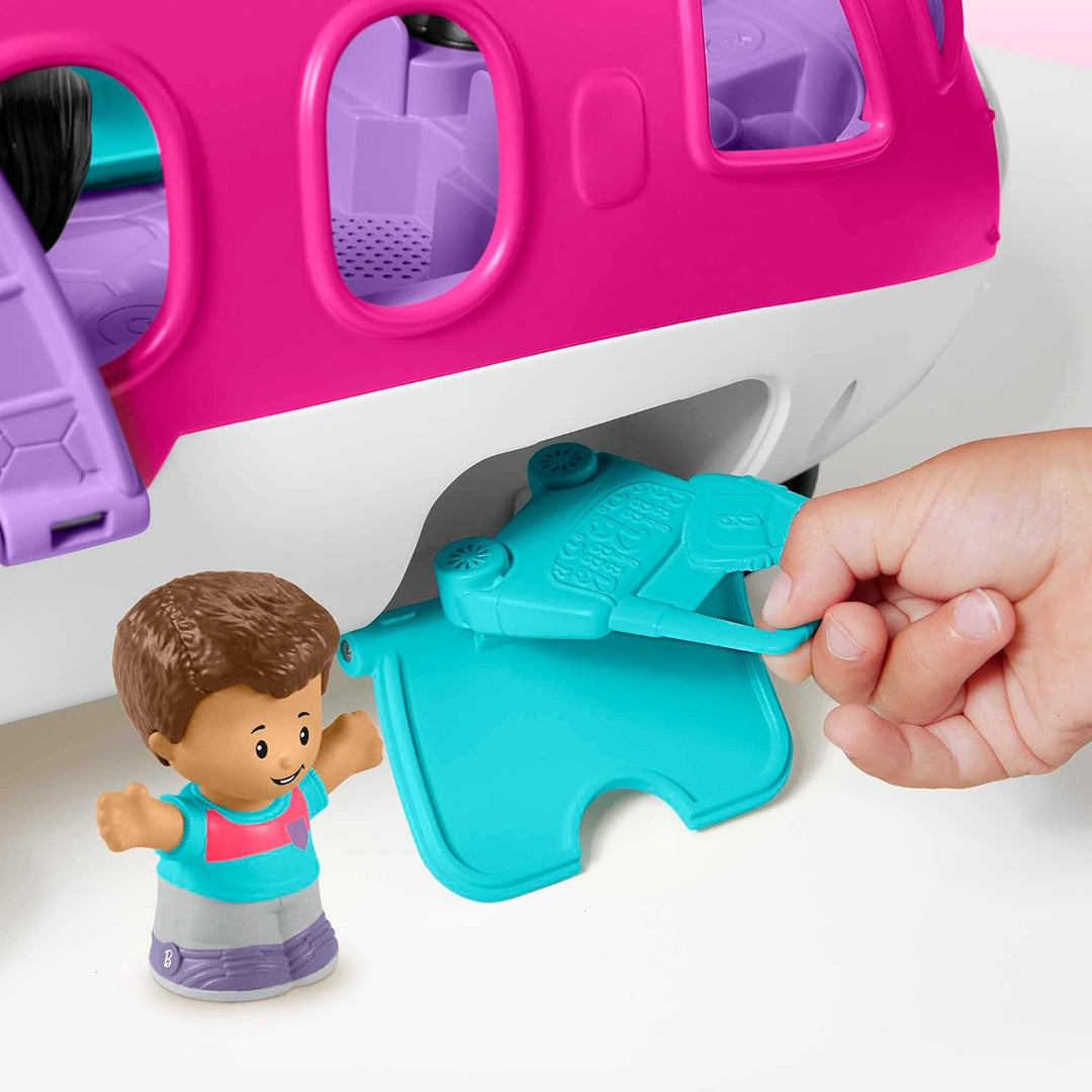 Fisher-Price Little People Barbie-Spielzeugflugzeug für Kleinkinder mit Lichtmusik und Musik