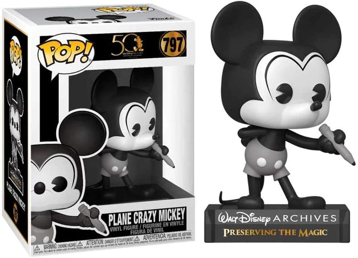 50 Walt Disney Archives Presenting The Magic Plane Crazy Mickey Funko 49889 Pop! Vinyl #797