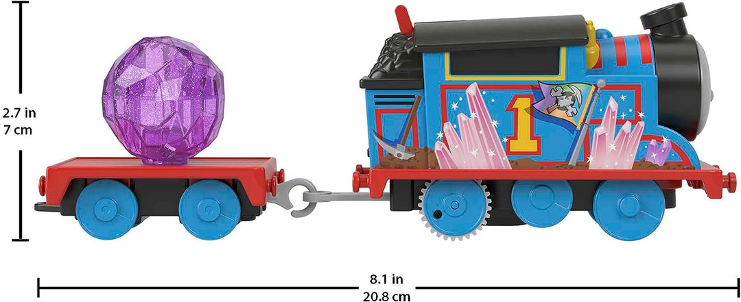 Fisher-Price Thomas and Friends Spielzeugeisenbahn-Set mit motorisierter Thomas-Eisenbahn und Ti