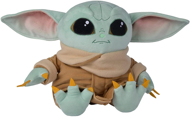 Simba 6315875802 The Mandalorian The Child Baby Yoda, 30 cm großes bewegliches Plüschtier in Displaybox, offiziell lizenziertes Disney-Produkt für alle Altersgruppen, mehrfarbig, 30 cm