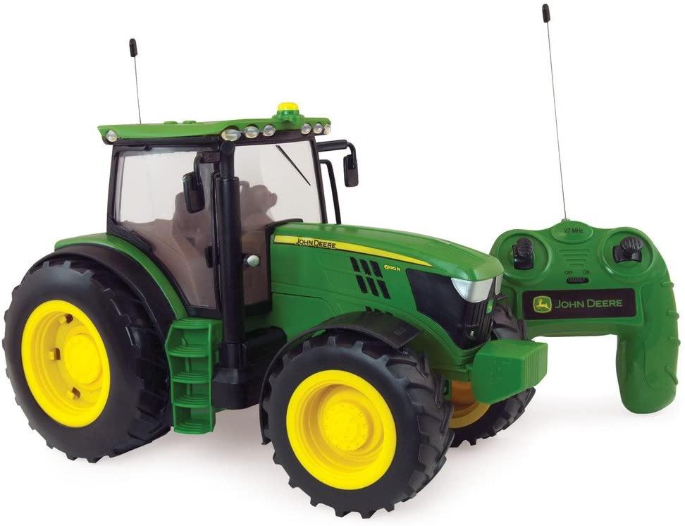 Britains Big Farm 1:16 John Deere 6190R Radio Controlled RC Tractor With Lights and Sounds - Yachew