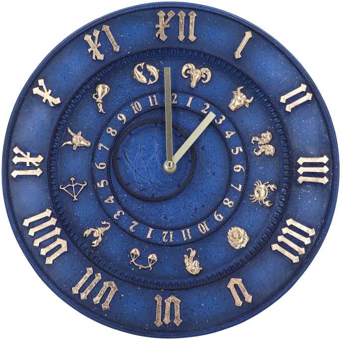 Nemesis Now Zodiac Time Keeper 34.7cm, Blue