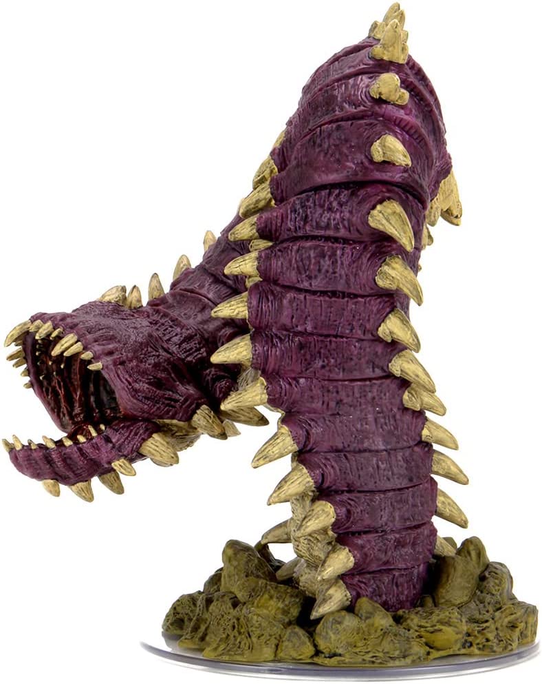 Wiz Kids | D&D Icons of the Realms Miniatures: Fangs and Talons- Purple Worm Premium Set