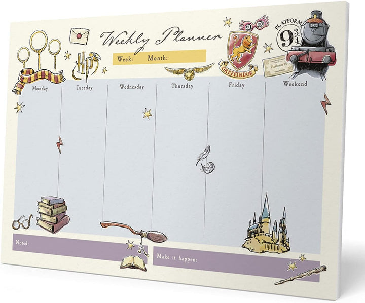 Grupo Erik Harry Potter Weekly Planner A4 | Harry Potter Calendar | Family Calendar