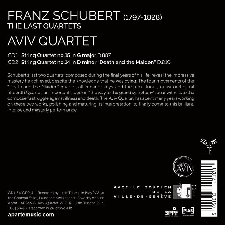 Aviv Quartet - Schubert: The Last Quartets [Audio CD]